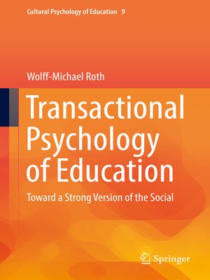cover image of Transactional Psychology of Education